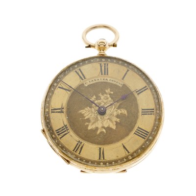 Lot 219 - A late 19th century 14ct gold pocket watch