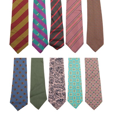 Lot 484 - A selection of men's ties, to include examples...