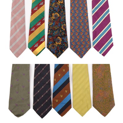 Lot 461 - A selection of men's ties, to include examples...