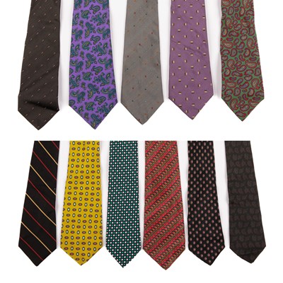 Lot 462 - A selection of men's ties, to include examples...