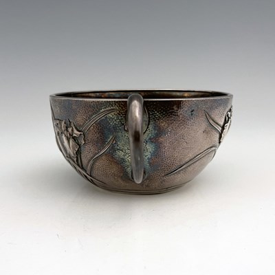 Lot 363 - A twentieth-century Japanese silver shaving...