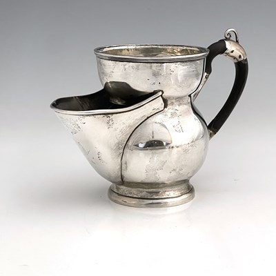 Lot 371 - A Victorian silver shaving mug, of ogee form,...