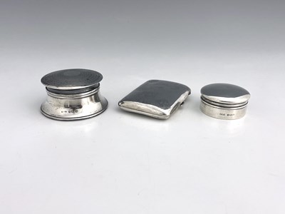 Lot 383 - Three twentieth-century hallmarked silver...