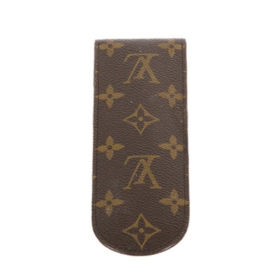 Lot 410 - Louis Vuitton, a monogram pen / glasses case,...