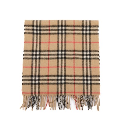 Lot 295 - Burberry, a House Check wool/cashmere scarf,...