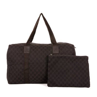Lot 356 - Gucci, a collapsible GG duffle bag and...