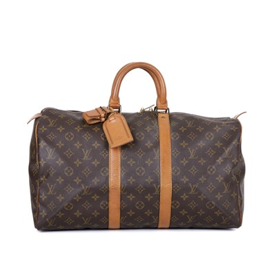 Lot 403 - Louis Vuitton, a vintage monogram Keepall 45...