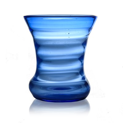 Lot 740 - Stevens and Williams, an Art Deco blue glass...