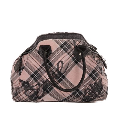 Lot 470 - Vivienne Westwood, a pink tartan handbag,...