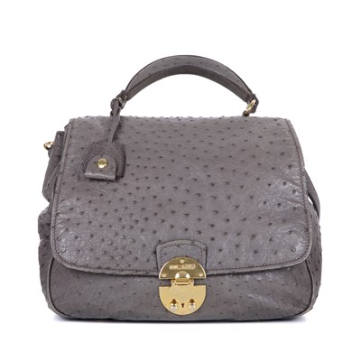 Lot 428 - Miu Miu, an Ostrich Tote, crafted from grey...