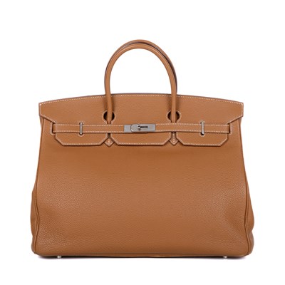 Lot 381 - Hermes, a 2006 tan Birkin 40 handbag,...