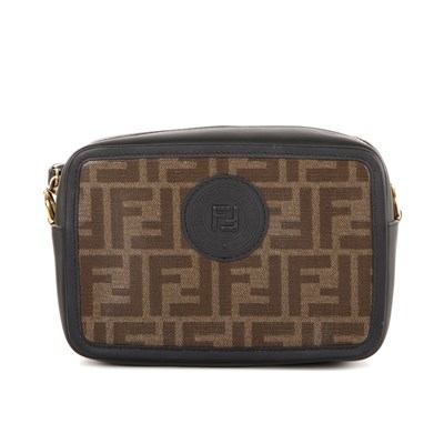 Lot 340 - Fendi, a Mini Zucca Camera bag, crafted from...