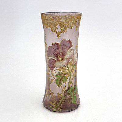 Lot 711 - Legras, an Art Nouveau enamelled glass vase,...