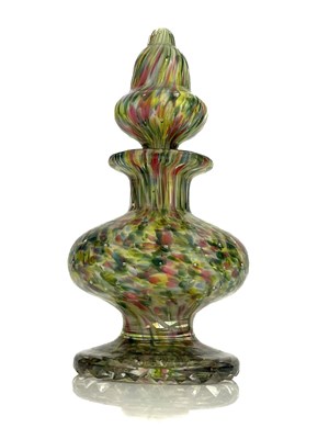 Lot 666 - A 19th century candy speckled cased glass...