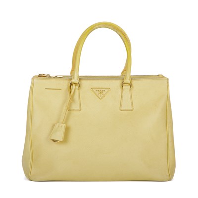 Lot 454 - Prada, a Galleria handbag, crafted from pale...