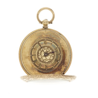 Lot 223 - Dimier Freres & Cie, a late 19th century 14ct gold pocket watch
