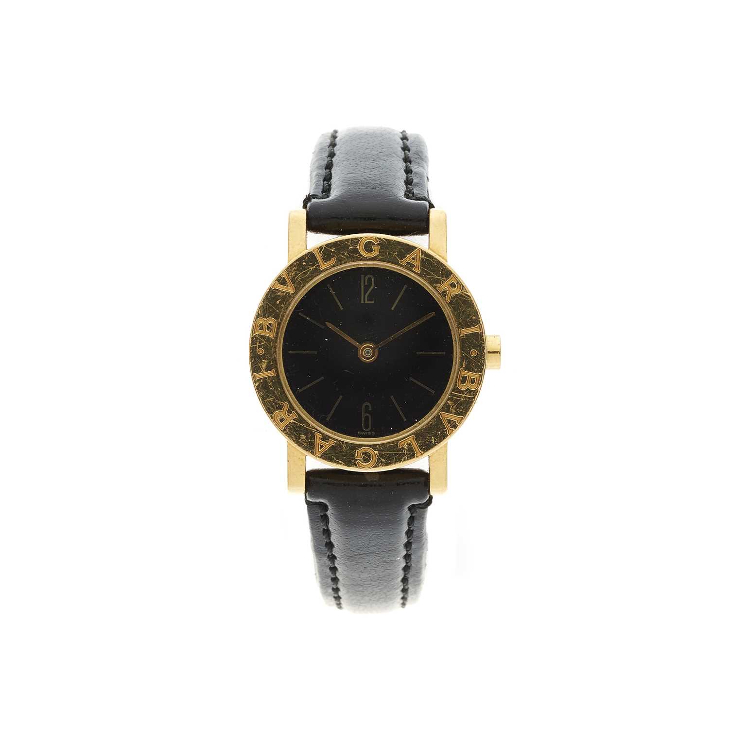 Lot 248 - Bulgari, an 18ct gold Tubogas wrist watch