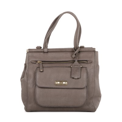 Lot 462 - Tod's, a grey leather Front Pocket handbag,...