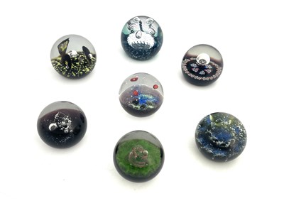 Lot 640 - Caithness, seven limited edition paperweights,...