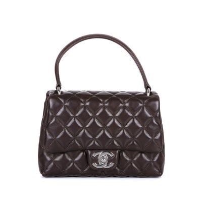 Lot 306 - Chanel, a quilted Top Handle handbag, crafted...