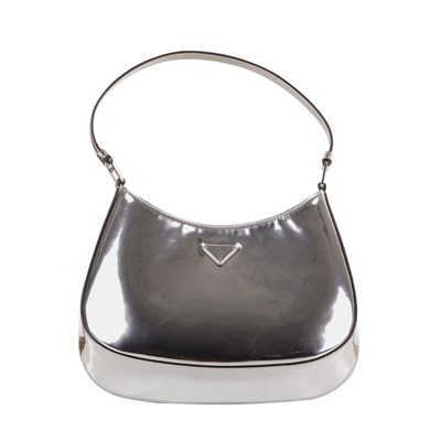 Lot 453 - Prada, a metallic silver Cleo hobo handbag,...