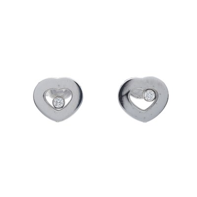 Lot 142 - Chopard, a pair of Happy Diamonds stud earrings