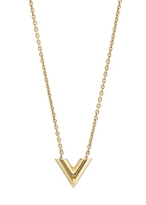 Lot 422 - Louis Vuitton, a gold-tone Essential V necklace