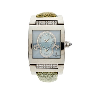 Lot 270 - de Grisogono, an 18ct gold diamond Instrumentino wrist watch