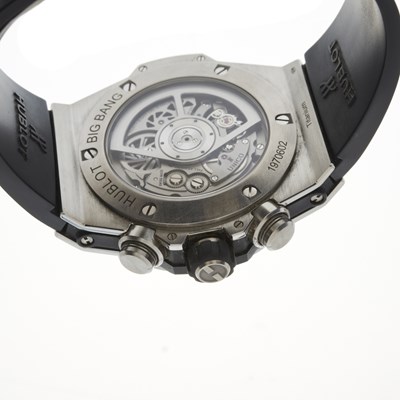 Lot 278 - Hublot, a titanium Big Bang Unico chronograph wrist watch