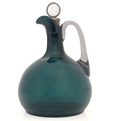 Lot 659 - A 19th century Bristol green glass claret jug,...