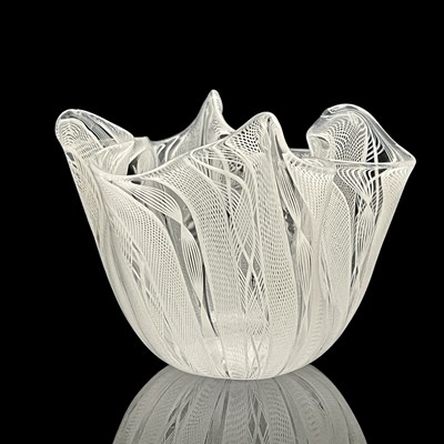 Lot 756 - Fulvio Bianconi for Venini, a zanfirico glass...