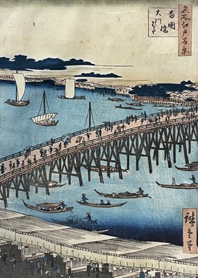 Lot 350 - Utagawa Hiroshige (Japanese, 1797-1858),...