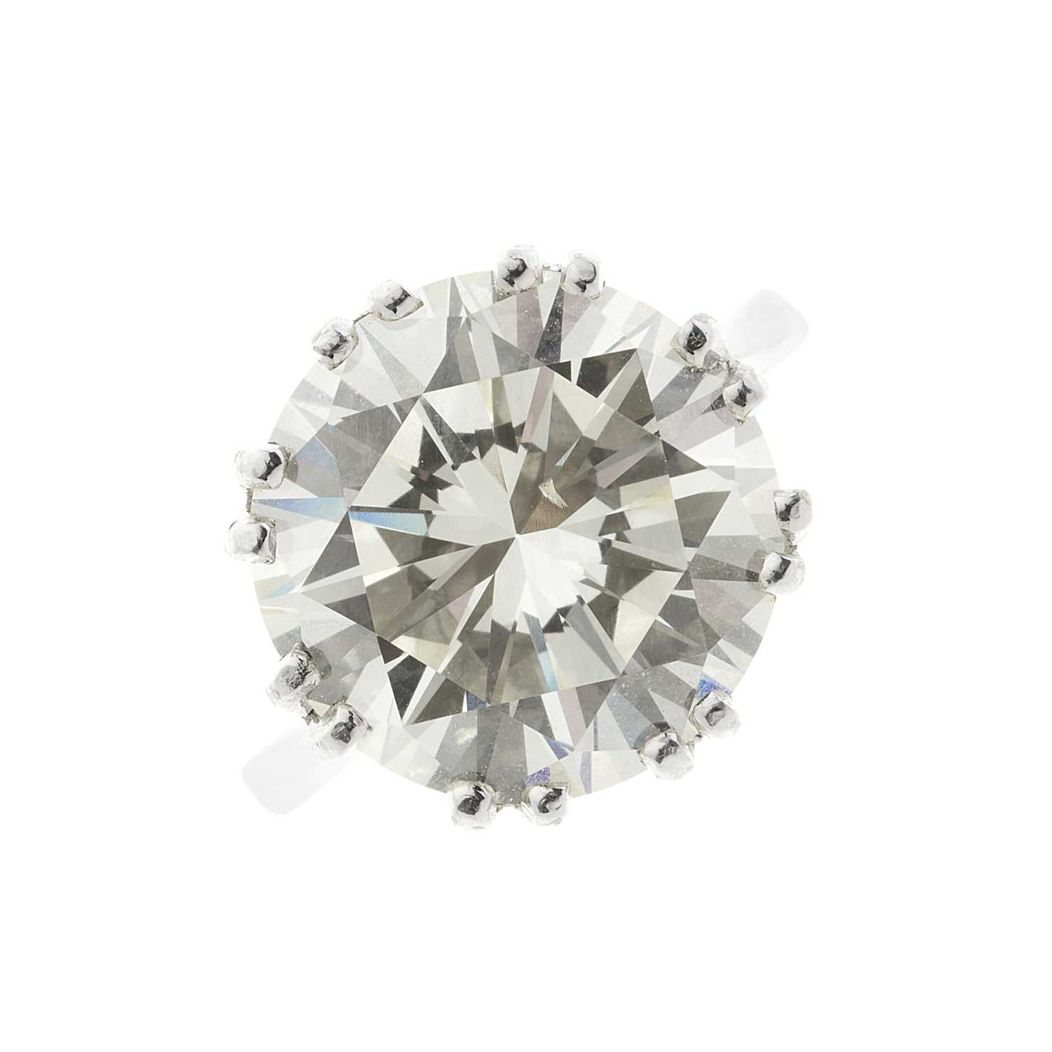 Lot 91 - An impressive 18ct gold diamond single-stone ring, of 7.21ct