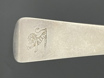Lot 53 - A George III silver basting spoon, Richard...