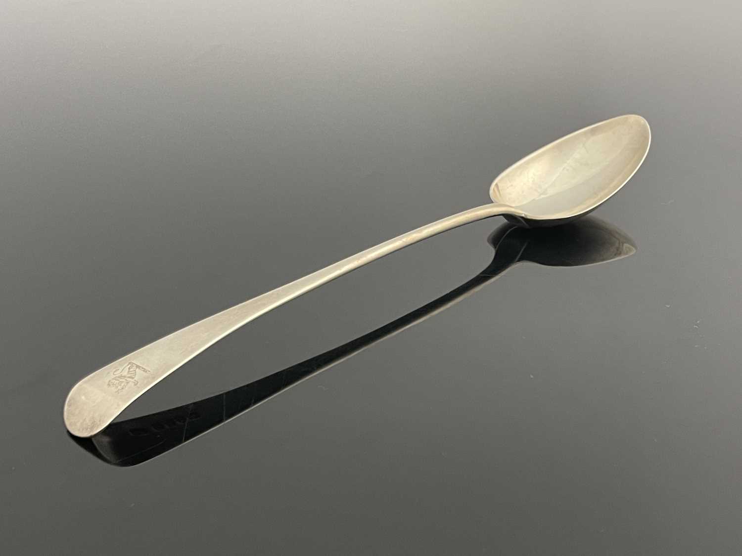 Lot 53 - A George III silver basting spoon, Richard...