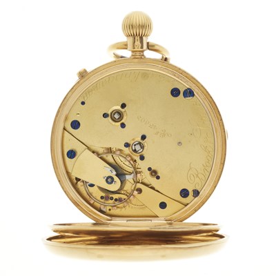 Lot 224 - Brook & Son Edinburgh, an 18ct gold free sprung lever movement pocket watch
