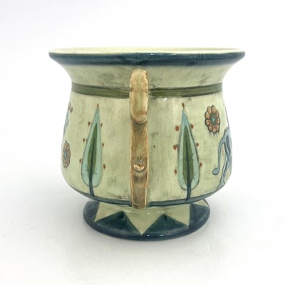 Lot 891 - A Sylvac revivalist Assyrian twin handled vase,...