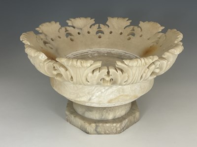 Lot 265 - Garden Statuary, an alabaster bird bath...