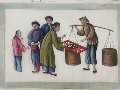 Lot 633 - Sunqua (Chinese, act.1830-1870), '...Mandarins...