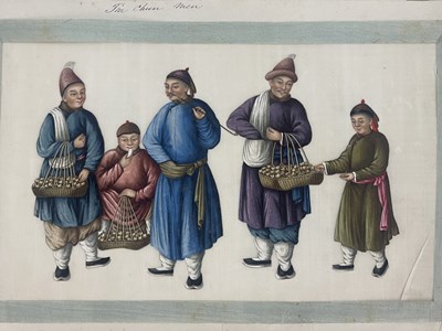 Lot 633 - Sunqua (Chinese, act.1830-1870), '...Mandarins...