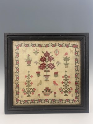 Lot 272 - An early 19th century sampler, circa 1800,...