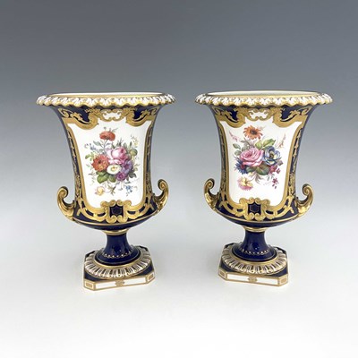 Lot 941 - Albert Gregory for Roal Crown Derby, a pair of...