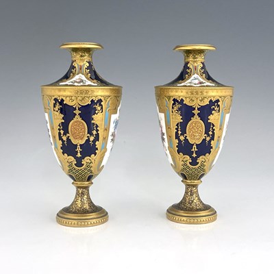 Lot 949 - Desire Leroy for Royal Crown Derby, a pair of...