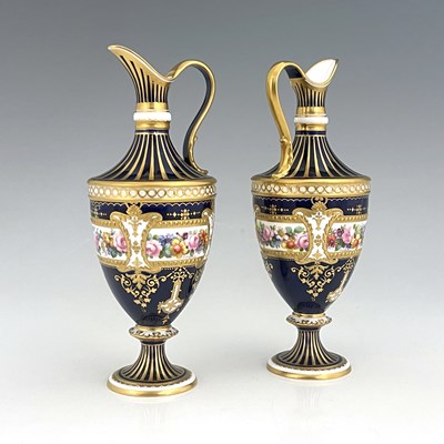 Lot 942 - Albert Gregory for Royal Crown Derby, a pair...