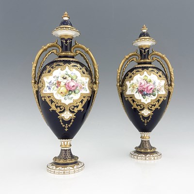 Lot 699 - Cuthbert Gresley for Royal Crown Derby, a pair...