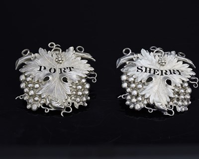 Lot 401 - A pair of William IV silver die-stamped...