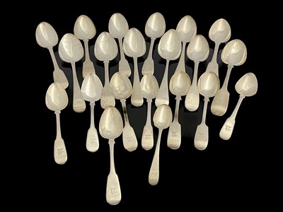 Lot 450 - A quantity of nineteenth-century silver...