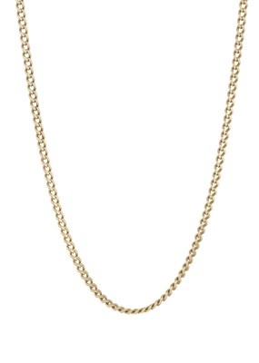 Lot 31 - A 9ct gold curb-link necklace