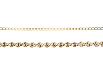 Lot 166 - Two gold bracelets