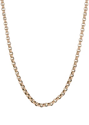 Lot 118 - An early 20th century 9ct gold chain necklace